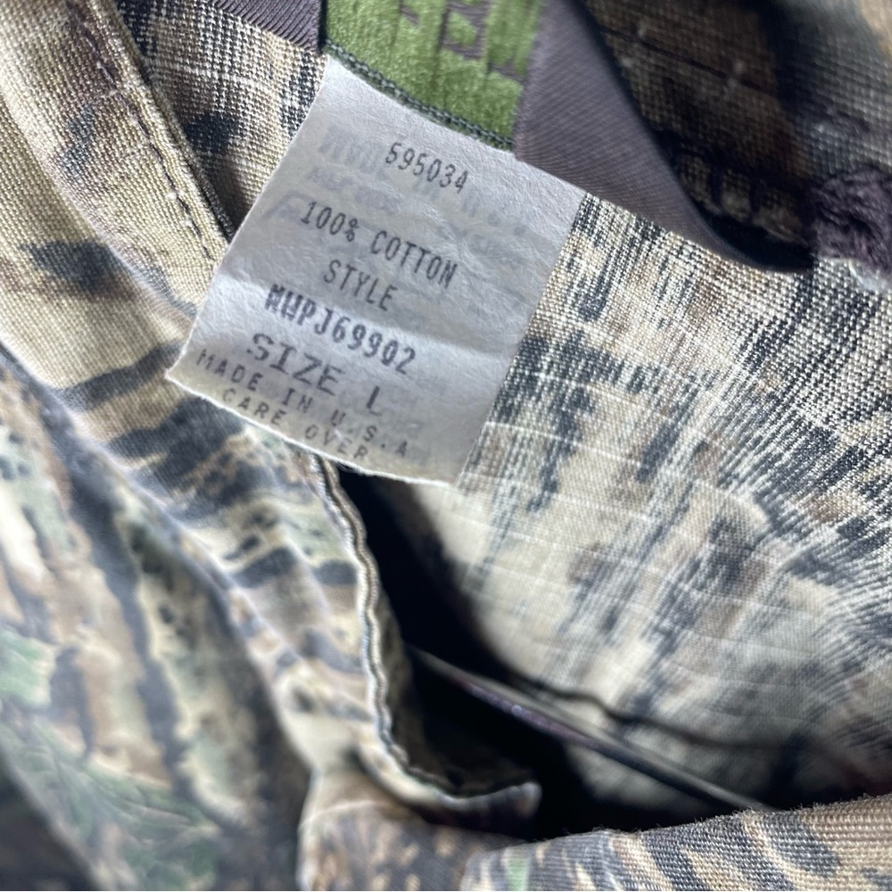 VTG 80s/90s Realtree Camouflage Bomber Snap Jacket by Liberty Made in USA - Picture 5 of 14